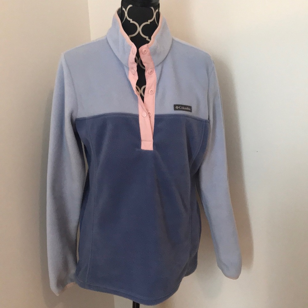 Columbia 3/4 button fleece top